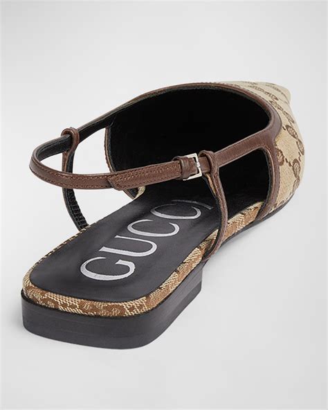 gucci slinback|gucci slingback ballet flat.